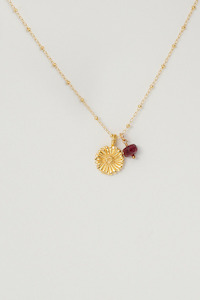 Necklaces: Charlotte Penman Gold Pink Tourmailne Margarita Necklace