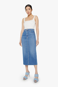 Mother: Mother New Sheriff In Town The Pencil Pusher Denim Skirt