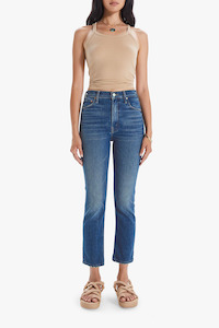 Mother: MOTHER Running With Scissors High Waisted Rider Ankle Jean