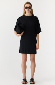 Bassike Black Waisted Tennis Dress