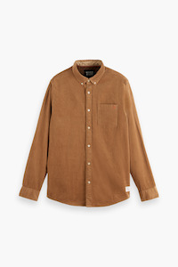 Mens Sale: Scotch & Soda Camel Essential Corduroy Shirt