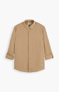 New Arrivals Mens: Scotch & Soda Seastone Linen Shirt