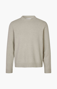 New Arrivals Mens: Samsøe Samsøe Abbey Stone Sylli Crew Neck