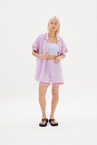 LMND Neon Lilac + Coral Soller Short