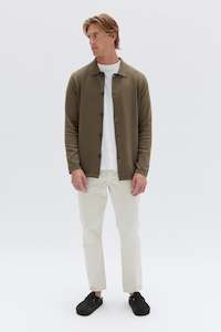 Assembly Label Olive Gabriel Knit Long Sleeve Shirt