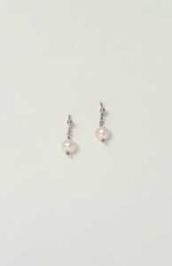 Charlotte Penman Silver Coco Pearl Drops