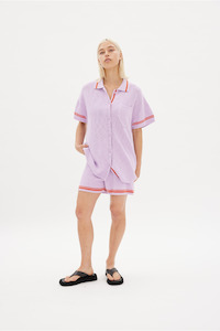 Lmnd: LMND Neon Lilac + Coral Soller Shirt