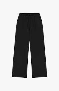 Rebe Black Relaxed Drawstring Trouser