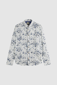 Scotch & Soda White Fireworks Poplin Shirt