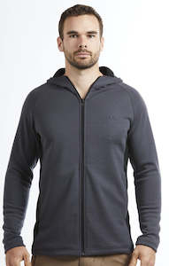 Akaroa hoodie: Akaroa Zip Hoodie | Charcoal