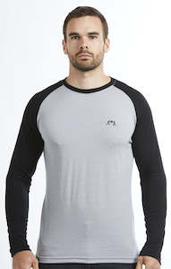 Long Sleeve Base Layer | Grey & Black