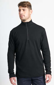 Coast Quarter Zip Jersey | Black