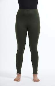 Womens Base Layer Leggings | Olive