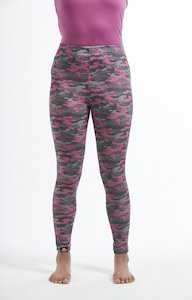 Womens Base Layer Leggings | Pink camo