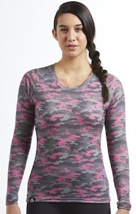 Long Sleeve Base Layer | Pink camo