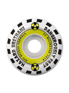 Hazard Emergency Conical Wheels 52mm - White/Yellow