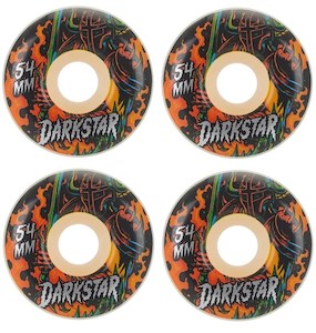 Darkstar Blacklight Wheels 54mm Red