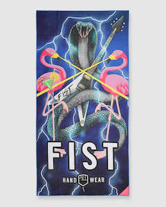 Dritimes Fist El Cobra Loco Beach Towel