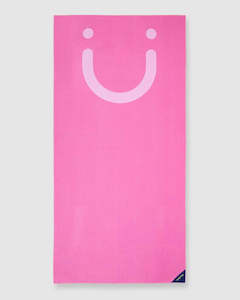 Dritimes Pink Staple Beach Towel