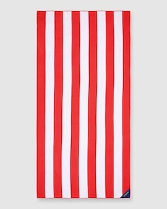 Dritimes Red Stripe Beach Towel