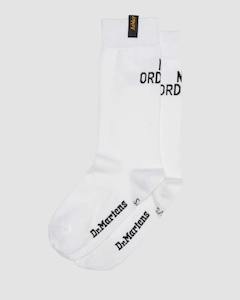 Dr. Martens Not Ordinary Logo Sock Organic Cotton Blend - White