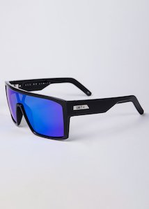 Unit Command Polarised Sunglasses - Black / Blue