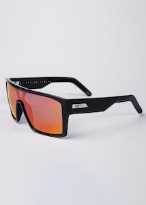 Unit Command Polarised Sunglasses - Black / Purple / Orange