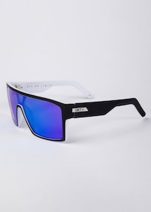 Unit Command Polarised Sunglasses - Matte Black / White