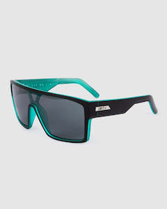 Unit Sunglasses Command - Matte Black Teal Polarised