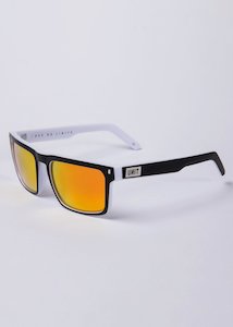 Unit Primer Polarised Sunglasses - Matte Black / White