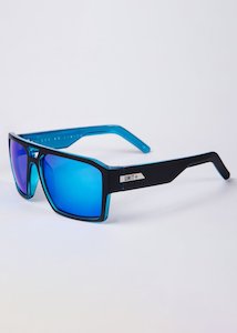 Unit Vault Polarised Sunglasses - Matte Black / Blue