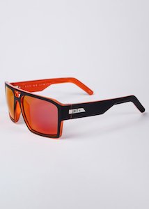 Unit Vault Polarised Sunglasses - Matte Black / Orange