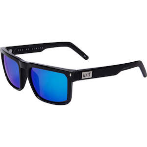 Unit Primer Polarised Sunglasses - Matte Black / Blue