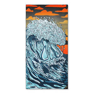 Dritimes Ross Clarke-Jones Dark Bones Beach Towel