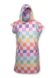 Dritimes Checked Out Pastel Hooded Towel