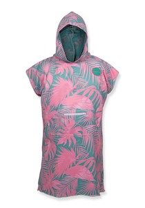 Dritimes Neon Palms Green Hooded Towel