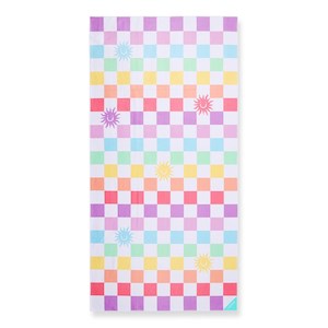 Dritimes Checked Out Pastel Beach Towel