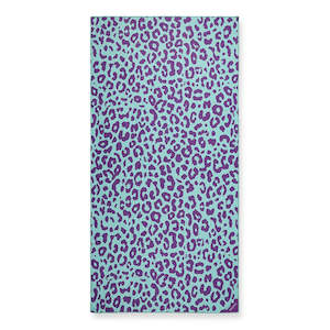 Dritimes Neon Leopard Beach Towel