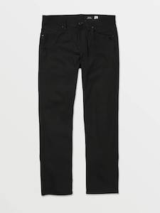 Clothing: Volcom Solver Denim - Black On Black