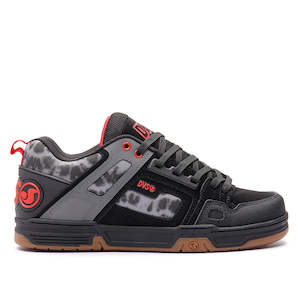 Clothing: DVS Comanche Black Charcoal Printed Nubuck