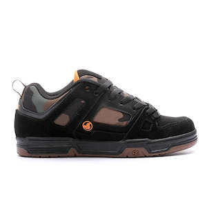 Clothing: DVS Gambol Black Camo Orange Nubuck