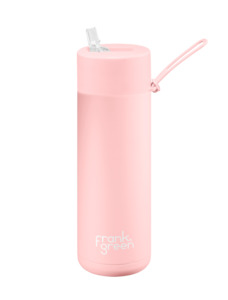 Frank Green Blushed Ceramic Reusable Bottle with Straw Lid 595mL (20oz)