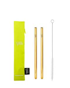 Frank Green Reusable Straw Pack - Neon Yellow