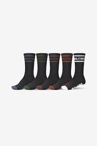 Globe Tilt Hi Crew Sock 5 Pack