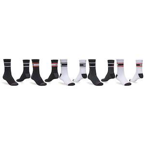 Globe Triple Stripe Crew Socks 5 Pack