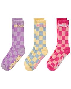 Clothing: Impala Skate Socks 3 Pack - Check