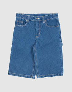 Santa Cruz Oval Strip Boys Carpenter Denim Shorts