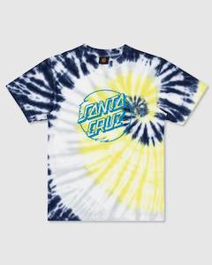 Santa Cruz Vivid Dot Mono Front Boys Tee