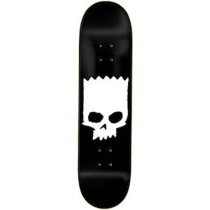 Zero Bart Skull 8.25" Black / White Skateboard Deck