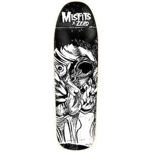 Zero Misfits Evil Eye 9.25" Black / White Skateboard Deck